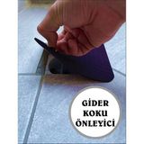 Cozley Kötü Koku Önleyici Silikon Mat - Böcek Önleyici Kapak - Banyo Mutfak Lavabo Balkon Gider Tıpası Kapağı - Gider Koruyucu Kapak - Su Geçirmez Ped - LACİVERT - Lacivert