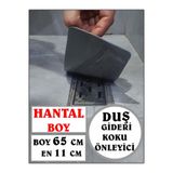 COZLEY Kötü Koku Önleyici Uzun Duş Gideri Silikon Mat Duş Gideri Böcek Önleyici Kapak 65X11 CM HANTAL BOY