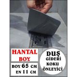 Cozley Kötü Koku Önleyici Uzun Duş Gideri Silikon Mat Duş Gideri Kapağı Tıpası Böcek Önleyici Kapak Koku Giderici Gri - 65 CM X 11 CM