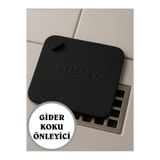 COZLEY Lavabo Koku Giderici Silikon Mat Banyo Mutfak Balkon Gider Tıpası Böcek Önleyici Kapak SİYAH RENK