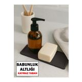 COZLEY Silikon Kaydırmaz Sabunluk Altlığı 27x11 cm | Mutfak Banyo Çok Amaçlı Tezgah Koruyucu | Süngerlik