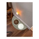 COZLEY Silikon Mama Matı Havuzlu Yıkanabilir Kaymaz Evcil Hayvan Beslenme Matı Kedi Köpek Paspası 50X25 CM
