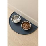 Cozley Silikon Mama Matı Havuzlu Yıkanabilir Kaymaz Silinebilir Evcil Hayvan Beslenme Matı Kedi Köpek Paspası Kedi Köpek Mama Matı Su Geçirmez Katlanabilir Su Kabı Mama Kabı Matı (Antrasit, 50 X 25 CM)