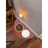 Cozley Silikon Mama Matı Havuzlu Yıkanabilir Kaymaz Silinebilir Evcil Hayvan Beslenme Matı Kedi Köpek Paspası Kedi Köpek Mama Matı Su Geçirmez Katlanabilir Su Kabı Mama Kabı Matı (Kiremit, 50 X 25 CM)
