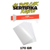 ÇÖZÜM KAĞIT A4 Parlak Sertifika Kağıdı Kalın Lazer Yazıcılara Uygun 25 Adet 170 gr