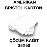 Çözüm Kağıt Amerikan Bristol Karton 35X50 cm 230 gr - 50 Adet