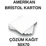 Çözüm Kağıt Amerikan Bristol Karton 50X70 cm 210 gr - 200 Adet