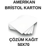 Çözüm Kağıt Amerikan Bristol Karton 50X70 cm 350 gr - 100 Adet