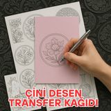 ÇÖZÜM KAĞIT Çini Desen Transfer Kağıdı A4 10 Adet