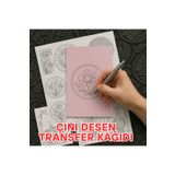 ÇÖZÜM KAĞIT Çini Desen Transfer Kağıdı A4 5 Adet