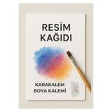 ÇÖZÜM KAĞIT Resim Kağıdı 160 gram 35x50 Cm 50 Adet Boya Kalemi Ve Karakalem Uyumlu