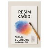 ÇÖZÜM KAĞIT Resim Kağıdı 300 gram 35x50 Cm 20 Adet Sulu Boya Akrilik Ve Karakalem Uyumlu