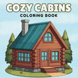 Cozy Cabins: Bold and Easy Coloring Book for Adults & Seniors, Calm & Cozy Coloring Pages for Teens, Comfy Days Activity Book for Stress Relief and ... Art Therapy for Women and Men, Holiday Gift
