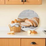 Cozy Co: Temperli Cam Daire Kesme ve Sunum Tablası, Kesme Tahtası, Kesme Tablası, Sunumluk, CKT015 - 30 x 30 cm