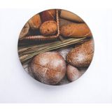 Cozy Co: Temperli Cam Daire Kesme ve Sunum Tablası, Kesme Tahtası, Kesme Tablası, Sunumluk, CKT018 - 40 x 40 cm