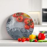 Cozy Co: Temperli Cam Daire Kesme ve Sunum Tablası, Kesme Tahtası, Kesme Tablası, Sunumluk, CKT020 - 30 x 30 cm