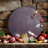 Cozy Co: Temperli Cam Daire Kesme ve Sunum Tablası, Kesme Tahtası, Kesme Tablası, Sunumluk, CKT021 - 40 x 40 cm