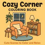 Cozy Corner Coloring Book-Cute Scenes to Color and Relax: Relaxing Designs of Peaceful Nooks and Hygge Hideaways