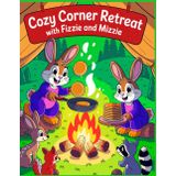 Cozy Corner Retreat with Fizzie and Mizzie: A Cozy Cooking-Themed Coloring Book for Kids Ages 6+ and Adults – Fun Bunny Adventures, Relaxing Scenes, and Creative Space for Drawing and Writing