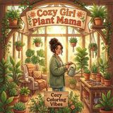 Cozy Girl Plant Mama: Hygge Botanical Greenhouse Cute & Fun Coloring Book | Easy Bold Line Designs of Potted Ferns, Terrariums, Watering Cans & Indoor ... for Adults & Teens (Cozy Girl Collection)