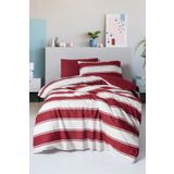 Cozy Home Festive Tek Kişilik Lastikli Çarşaflı Nevresim Takımı Jolly Kırmızı