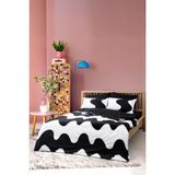 Cozy Home Mono Çift Kişilik Lastikli Çarşaflı Nevresim Takımı Flow Siyah - 160 x 200 cm