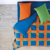 Cozy Home Popping Colors Çift Kişilik Lastikli Çarşaflı Nevresim Takımı Venus Mavi - 200 x 220 cm
