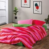 Cozy Home Popping Colors Tek Kişilik Lastikli Çarşaflı Nevresim Takımı Cherie Yeşil - 160 x 220 cm