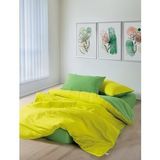 Cozy Home Popping Colors Tek Kişilik Lastikli Çarşaflı Nevresim Takımı Sage Sarı-Yeşil