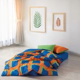 Cozy Home Popping Colors Tek Kişilik Lastikli Çarşaflı Nevresim Takımı Venus Mavi - 160 x 220 cm