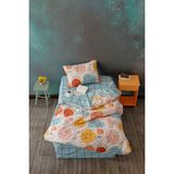 Cozy Home Tek Kişilik Lastikli Çarşaflı Nevresim Takımı Modern Mint - 160 x 220 cm