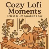 Cozy Lofi Moments: Stress Relief Coloring Book