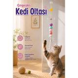 COZY SENSE Çıngıraklı Kedi Oyuncağı Oltalı İpli Tırtıl Kedi Oyun Tüneli Yavru Kedi Oyuncakları Tüy Toplayıcı