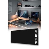 COZY SENSE Mouse Pad Siyah 90x40cm Dikişli Büyük Boy Mouse Pad Masa Matı Mauseped Oyuncu Klavye