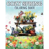 Cozy Spring Coloring Book for Relaxation: Relaxing Flower Designs for Mindfulness and Stress Relief, Large Print for Adults