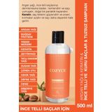 Cozyce Argan Yağı & Keratin & Ince Telli Ve Kuru Saçlar & Tuzsuz Şampuan 500 ml &