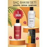 Cozyce Brezilya Fönü Keratin 500ml Argan Saç Serumu30ml Pamuk Sütü 500 ml Şampuan
