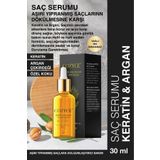 Cozyce Saç Serum Yağı Aşırı Yanmış Yıpranmış Saçlar Için Hızlı Uzatan Keratin & Argan Bakım Yağı 30 ml