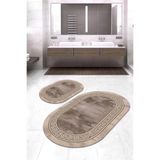 CP Rug Decorative Kaymaz Taban Yıkanabilir Leke Tutmaz 2 Li Set60x10050x60banyo Halısı Banyo Paspası Klozet Takımı
