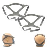 CPAP Maske Başlık Kayışı, ResMed Mirage Serisi ve Philips Respironics CPAP Maskesi için Evrensel CPAP Başlık Kayışı, Rahat Dayanıklı Esnek Malzeme, Standart Gri (Yalnızca Şapka) (2 ADET)