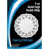 CPC e-ticaret Dantel Kağıt Bardak Altlığı 9 cm 2500 Adet