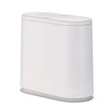 Cq acrylic 12 Litre Dikdörtgen Plastik Çöp Kovası, Pres Tipi Kapaklı Çöp Sepeti, Banyo, Toz Odası, Yatak Odası, Mutfak, El Sanatları Odası, Ofis için 3,17 Galon Köpek Korumalı Çöp Konteyneri Kutusu