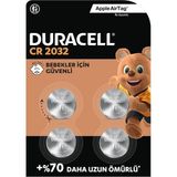 Cr 2032 Lityum Düğme Pil (4’Lü Paket) 3V, (Cr2032)