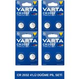 Cr 2032 Lityum Düğme Pil 4'lü Set