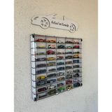 Cr Design Beyaz Pleksi Kapaklı Araba Rafı MDF Malzeme 50 x 50 cm Modern Tasarım