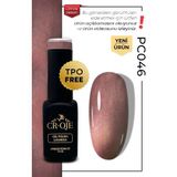 Cr-Oje Croje Kalıcı Oje Inci Tanecikli Manyetik Cat Eye / Kedi Gözü- PC046 (12 Ml)