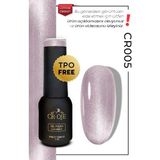 Cr-Oje CROJE KALICI OJE Korean Cat Eye Kristal Efektli Manyetik Cat Eye / Kedi Gözü-CR005 (5 ML) - Mor