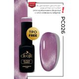 Cr-Oje Kalıcı Oje Korean Cat Eye, Inci Tanecikli Manyetik Cat Eye / Kedi Gözü PC026 (12 ML) - Sarı