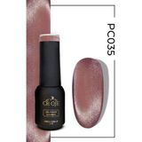 Cr-Oje Kalıcı Oje Korean Cat Eye, Inci Tanecikli Manyetik Cat Eye / Kedi Gözü PC035 (5 ML) - Kahverengi