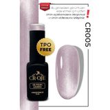 Cr-Oje Kalıcı Oje Korean Cat Eye, Kristal Efektli Manyetik Cat Eye / Kedi Gözü CR005 (12 ML) - Mor
